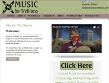 Tablet Screenshot of music4wellness.net